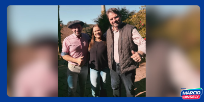 Apoio de vereador Marco Antônio Borrega e da vereadora Paulinha Tavares a marcio bins ely