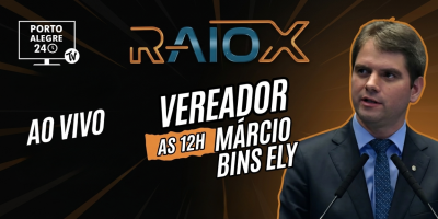 Márcio Bins Ely participa ao vivo do programa Raio X na Porto Alegre 24h TV