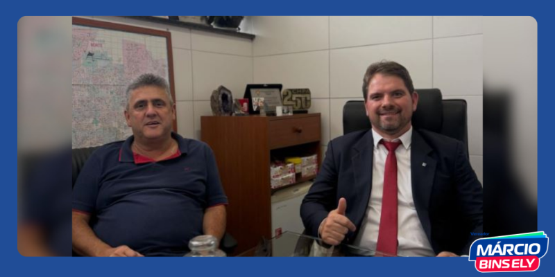 encontro com o prefeito de taquari André Brito.