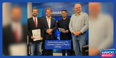 entrevista para a tv camara