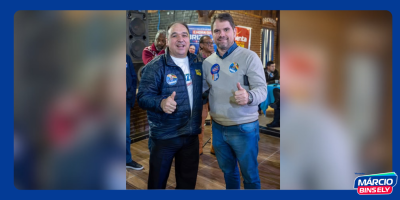 marcio bins ely no aniversário do deputado estadual Dr.Thiago Duarte.