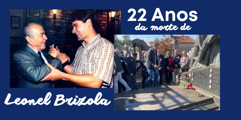marcio bins ely presta homenagem aos 22 Anos da morte de leonel brizola