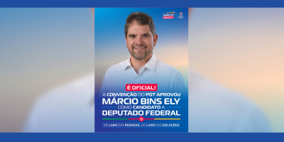 oficialização campanha marcio bins ely
